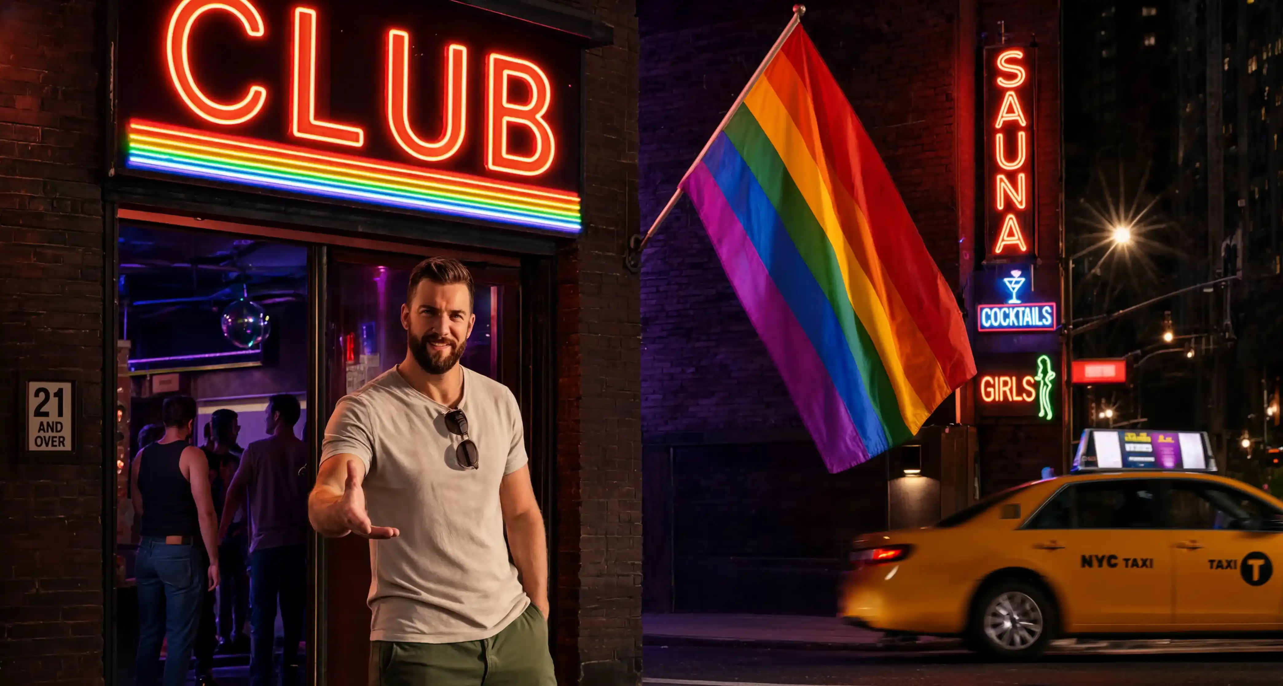 Mapa de clubs gay y saunas en Estados Unidos